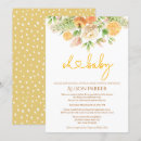 Recherche de agrumes baby shower invitations Jaune
