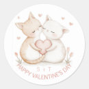 Recherche de chats romantiques autocollants Jour des valentines