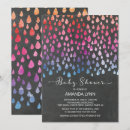 Recherche de gouttes de pluie invitations Moderne