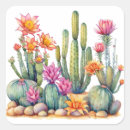 Recherche de cactus colorés autocollants Nature