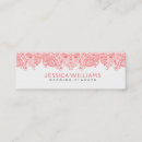 Recherche de dentelle rouge cartes visite Blanc