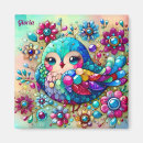 Recherche de jolis oiseaux magnets Pour elle