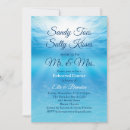 Recherche de sable et eau invitations Bleu