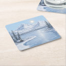 Recherche de glacial dessous de verres Paysage hivernal