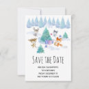Recherche de scène de neige invitations Aquarelle