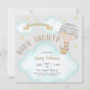 Recherche de nuages mignons invitations Montgolfière