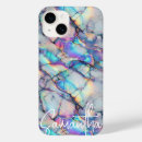 Recherche de pierre de marbre iphone coques Bleu