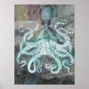 Recherche de octopus illustration posters Océan