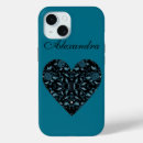 Recherche de fleur turquoise iphone coques Élégant