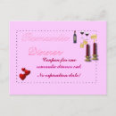 Recherche de dîner romantique cartes postales Rose