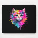 Recherche de peinture chat tapis souris Drôle