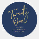 Recherche de merci typographie autocollants Bleu marine