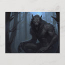 Recherche de loup garou cartes postales Effrayant