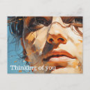 Recherche de peinture visage cartes postales Peinture à l'huile