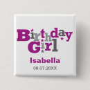 Recherche de fille carrés badges Typographie