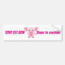 Recherche de cochon voiture autocollants Pigeon