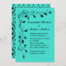 Recherche de mer turquoise invitations Floral