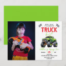 Recherche de monstres invitations Fête de camion monstre