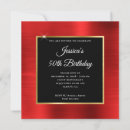 Recherche de red anniversaire invitations Rouge et noir