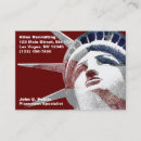 Recherche de statue de la liberté cartes visite Patriotique