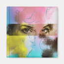Recherche de pop art carrés magnets Abstrait