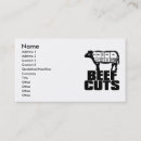 Recherche de biftecks cartes visite Boeuf