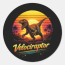 Recherche de velociraptor autocollants Préhistorique