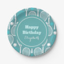 Recherche de anniversaire tennis assiettes Raquette