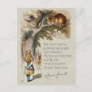 Recherche de chat de cheshire cartes postales John tenniel