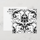 Recherche de black damask invitations Nuptiale