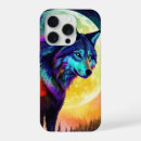 Recherche de loup et lune iphone coques Animaux