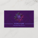 Recherche de tatouage vintage cartes visite Salon de tatouage