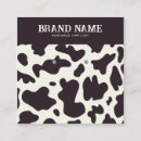 Recherche de motif de vache cartes visite Noir et blanc