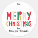 Recherche de joyeux noël joyeux et lumineux autocollants Étiquettes