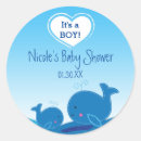 Recherche de baby shower de baleine autocollants Baleines