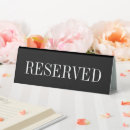 Recherche de réservée de table Réception