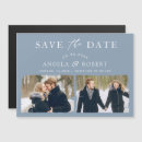 Recherche de dusty blue save the dates Typographie