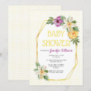 Recherche de et point de polka jaune invitations Baby