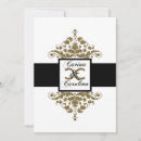 Recherche de damassé blanche invitations Élégant