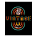 Recherche de microphone posters Vintage
