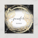 Recherche de noir blanc floral cartes visite Boss