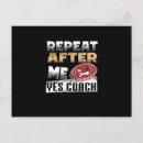 Recherche de coach cartes postales Sport