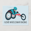 Recherche de de fauteuil roulant cartes postales Course