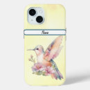 Recherche de colibris iphone coques Aquarelle