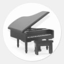 Recherche de piano à queue autocollants Instrument