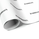 Recherche de noir blanc moderne papier cadeau Nom