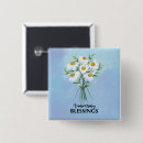 Recherche de marguerite carrés badges Vert