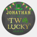 Recherche de anniversaire irlandais autocollants Shamrock