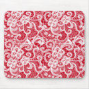 Recherche de dentelle blanche tapis souris Motif