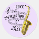Recherche de musiciens de jazz autocollants Musique